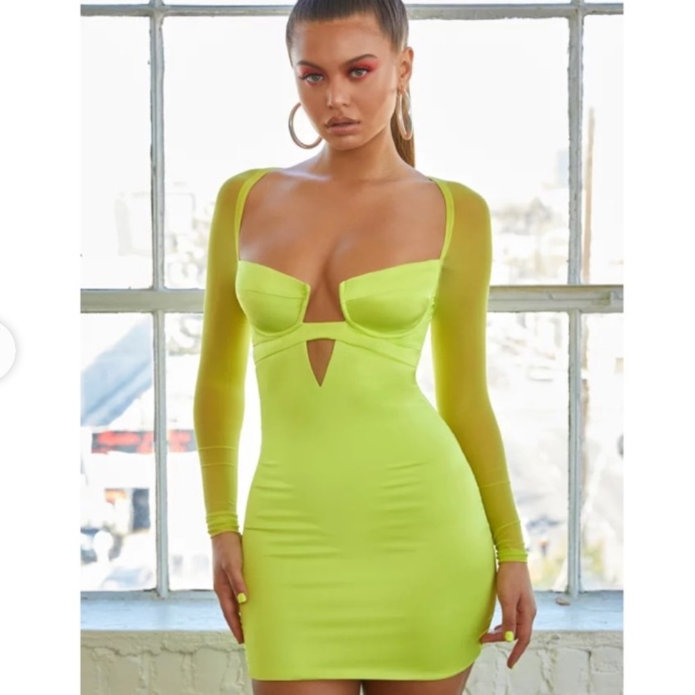 Like Green mesh dress